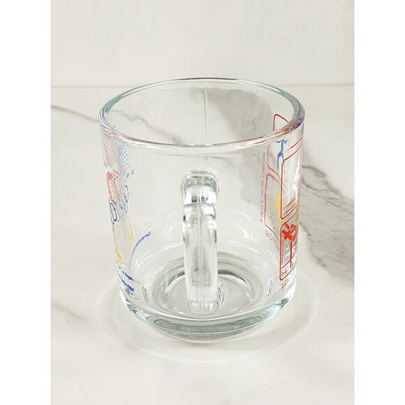 Los Angeles Olympic 1984 Glass Clear Mug Teacup 10oz McDonald's 3 1/2" Vintage - Picture 4 of 15